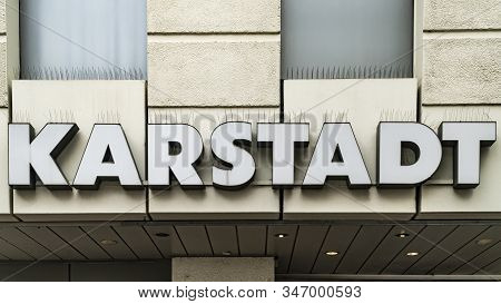 Trier, Germany September 13, 2019: Karstadt Store Logo. Founded In 1881 In Wismar, It Is A German De