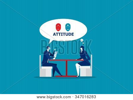 Boss Test Atitude For Job Interview , Business People, Candidate For A Job. Hr,office Work. Recruitm