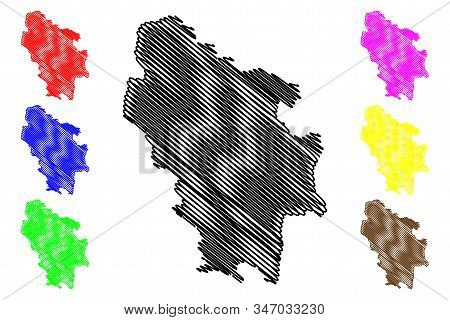 Nisporeni District (republic Of Moldova, Administrative Divisions Of Moldova) Map Vector Illustratio