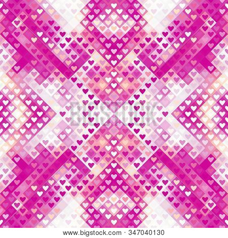Geometric Abstract Pattern In Low Poly Style.