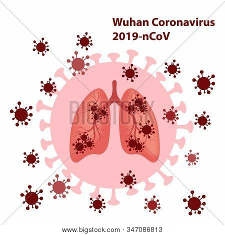 Concept Of The Threat Of Spreading Coronavirus Infection 2019-ncov. 2019-ncov. China Pathogen Respir