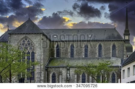 Ploermel, Brittany, France - May 30: Sunrise Over Chapel Of The Brothers Of La Mennais (chapelle Des