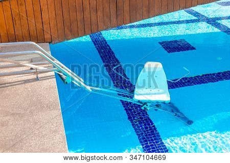 Wheelchair, Wheelchair For The Descent Into The Pool