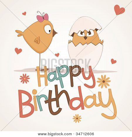 alles Gute zum Geburtstag hÃ¼bsch Karte.