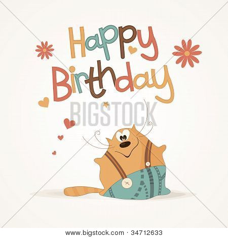 Alles Gute zum Geburtstag hübsch Karte.