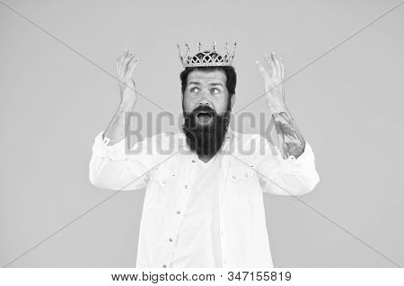 God. Narcissistic Person. Superiority Complex. Bearded Man Wear White. Love Yourself. Holiday Carniv