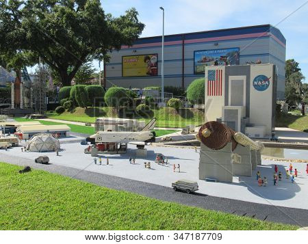 Winter Haven, Fl - Nov 26: Miniland Usa - Kennedy Space Center At Legoland Theme Park In Winter Have