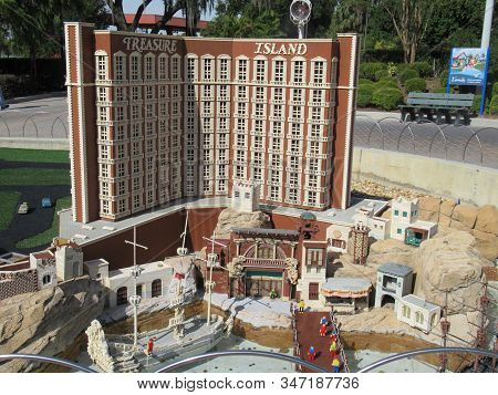 Winter Haven, Fl - Nov 26: Miniland Usa - Las Vegas At Legoland Theme Park In Winter Haven, Florida,