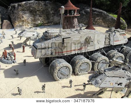 Winter Haven, Fl - Nov 26: Miniland Usa - Star Wars At Legoland Theme Park In Winter Haven, Florida,