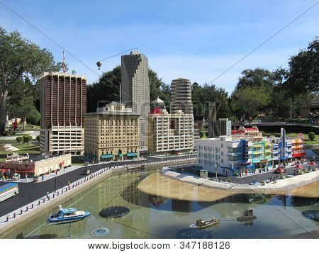 Winter Haven, Fl - Nov 26: Miniland Usa At Legoland Theme Park In Winter Haven, Florida, On Nov 26, 