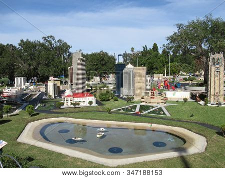 Winter Haven, Fl - Nov 26: Miniland Usa At Legoland Theme Park In Winter Haven, Florida, On Nov 26, 