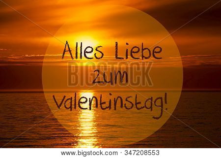 Romantic Ocean Sunset, Sunrise, Valentinstag Means Valentines Day