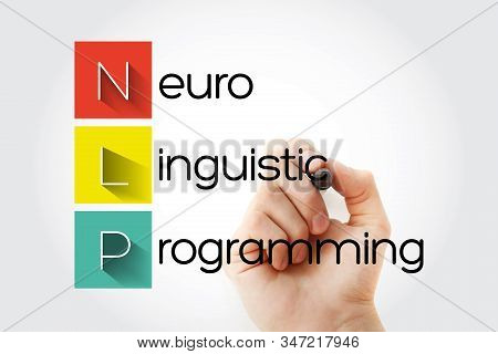 Nlp - Natural Language Processing Acronym With Marker, Concept Background