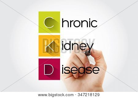 Ckd - Chronic Kidney Disease Acronym, Health Concept Background