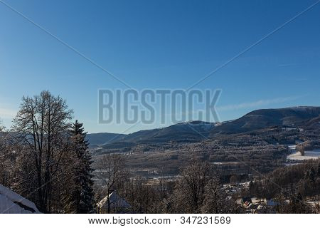Winter Mountains On A Bright Sunny Day