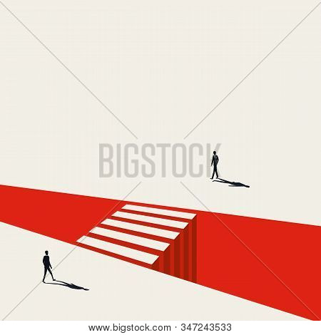 Business Negotiation Vector Concept With Businessman Approaching Each Other. Symbol Of Discussion, M