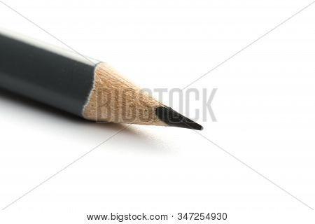 New Amazing Gray Triangular Pencil Isolated
On White Background