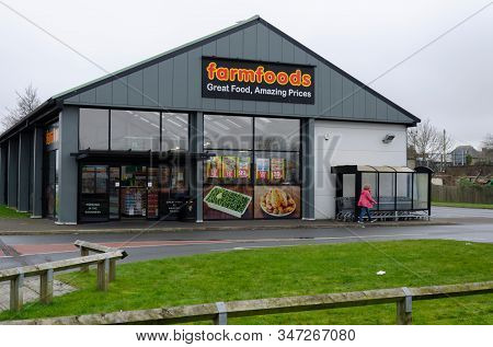 Mold, Uk: Jan 22, 2020: Farmfoods Are A Supermarket Chain Which Specialises In Frozen Foods. Founded