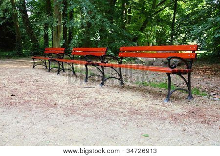Panchine nel parco