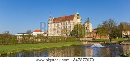 Panorama Of The Historic Castle Of Gustrow, Germany