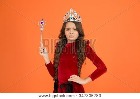 Magic Trick. Magic Stick Concept. Cute Kid Doing Magic. Amazing Miracles. Happy Childhood. Halloween