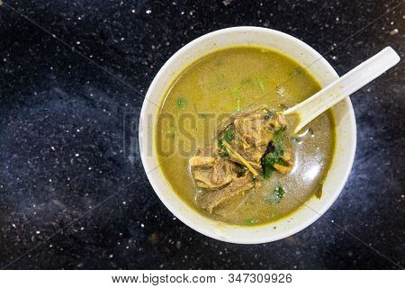 Sup Kambing, Or Mutton Soup, Popular Soup At Mamak Restaurant
