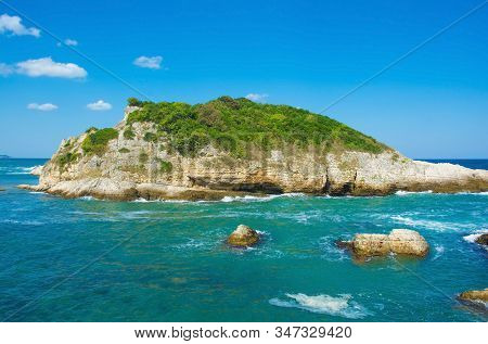 Islands Off The Black Sea Coast At Kilimli Bay, Near Agva, Sile, In North West Turkey