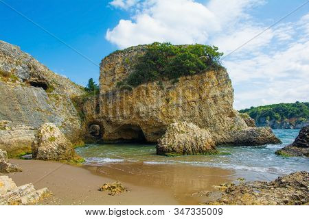 The Black Sea Coast At Kilimli Bay, Near Agva, Sile, In North West Turkey