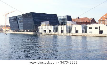 Copenhagen, Denmark - Jul 06th, 2015: The Black Diamond, The Copenhagen Royal Library Det Kongelige 