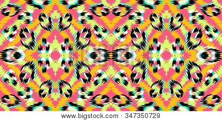 Green Leopard Skin Vector Seamless Pattern. Pink Leopard Safari African Design. Green Cheetah Skin C