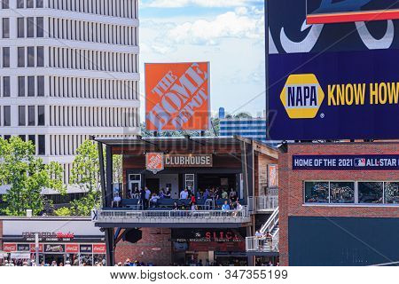 Atlanta, Georgia - June 13, 2019: Suntrust Park Is A Baseball Park Located In Atlanta Area. It Is Th