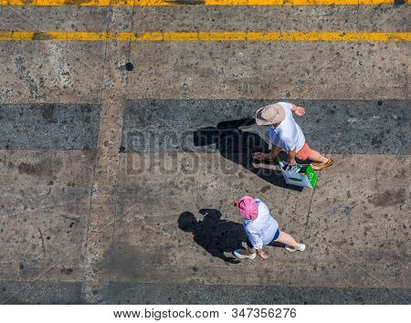 Bridgetown, Barbados, December 2, 2017: Cruise Ships Have Gotten So Large That Many Are Forced To Do