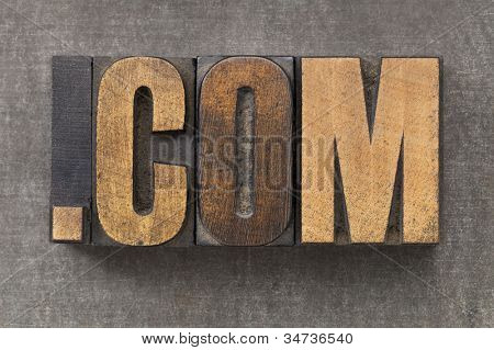 โดเมนอินเทอร์เน็ต dot com