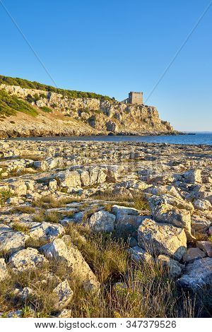 Torre Dell'alto In The Regional Park Of Porto Selvaggio In Apulia - Italy