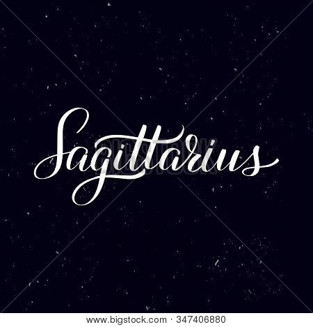 Handwritten Calligraphy Text, Chalk On A Blackboard