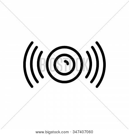 Black Line Icon For Photosensor Sensor Autonomous Transportation Technology Camera Application