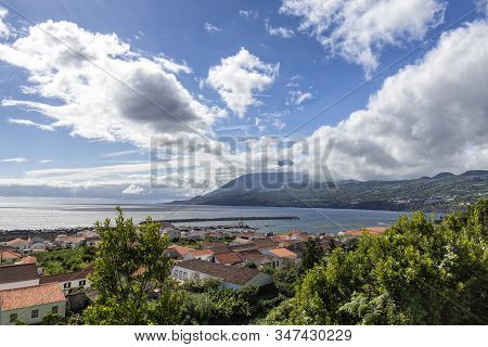 A Beautiful Summer Day In Lajes Do Pico On Pico Island In The Azores, Portugal.