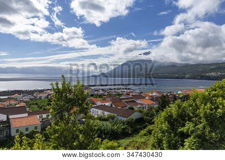 Summertime View Of Lajes Do Pico On Pico Island In The Azores, Portugal.