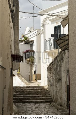 White Buildings Of Laterza, Taranto, Apulia, Southern Italy, Historic Town