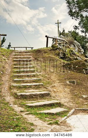 Ladder of ascent to the cross
