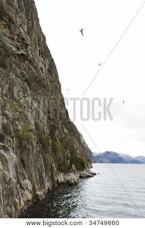 Stejle Rock på kysten i Norge