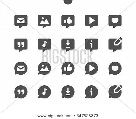 Messages V5 Ui Pixel Perfect Well-crafted Vector Solid Icons 48x48 Ready For 24x24 Grid For Web Grap