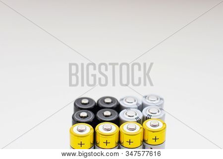 Positive Contacts Side Of Finger Aa Batteries
