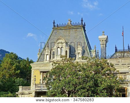 Upper Massandra, Russian-09/16/2019: Massandra Palace Of The Emperor Alexander Iii. Project In The S