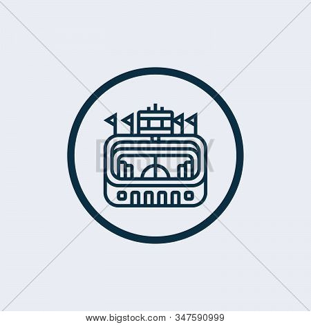 Pula Arena Glyph Icon Vector On White Background. Flat Vector Pula Arena Icon Symbol Sign From Moder