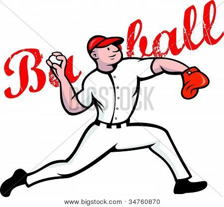 Baseball Krug Spieler cartoon