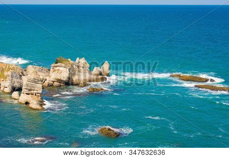 Looking Out Onto The Black Sea At Kilimli Bay, Near Agva, Sile, In North West Turkey