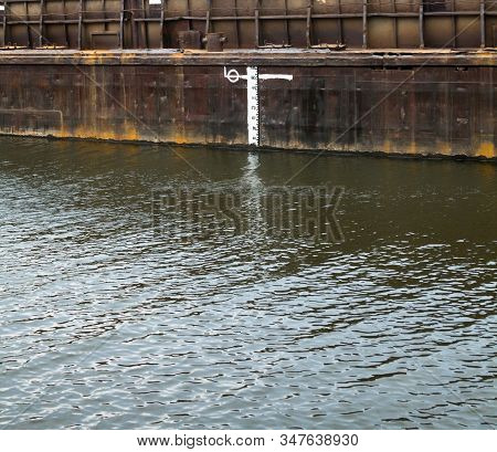 Load Line Marks And Lines On A Ship.
