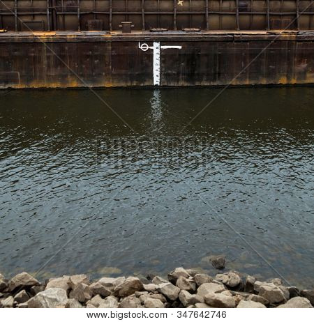 Load Line Marks And Lines On A Ship.