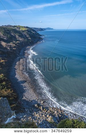 Beautiful Coast From Deba To Zumaia. Basque Country